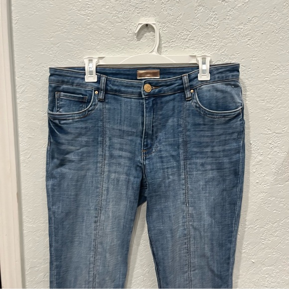 Kut From the Kloth Jeans Women's 12 Stevie Straight Leg Seamed Slit Denim - Picture 2 of 7